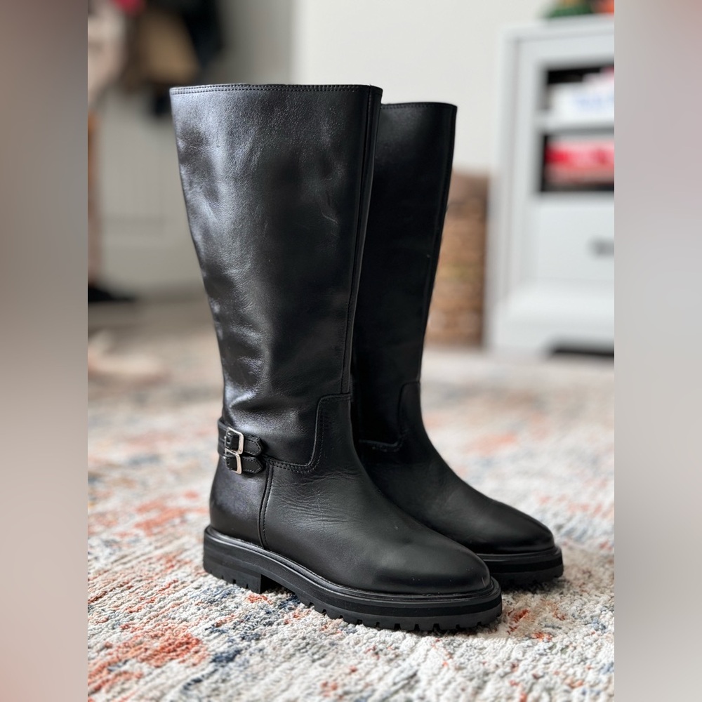 Steve Madden Source Leather Riding Boots